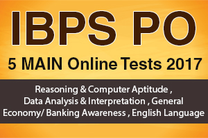 New Pattern IBPS PO 5 Main Online Tests 2017
